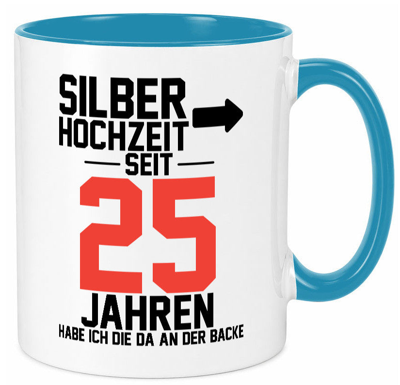 25. Hochzeitstag | Ehemann Silberhochzeit v2 lustig Humor Geschenkidee Geschenk Tasse