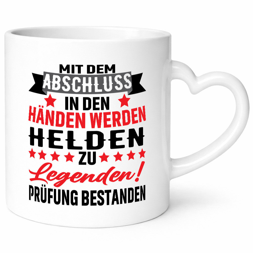 Mit dem Abschluss in den Händen | Prüfung bestanden lustig Humor Geschenkidee