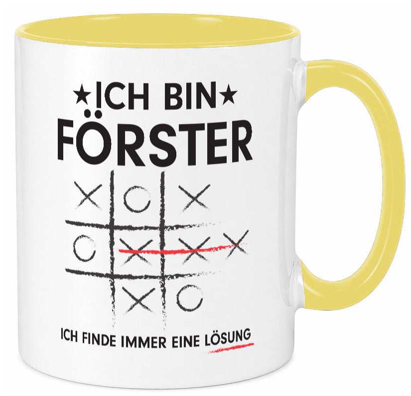 Lösung finden: Förster | Forst Arbeit v2 lustiger Spruch Geschenk Kollegen Büro Tasse