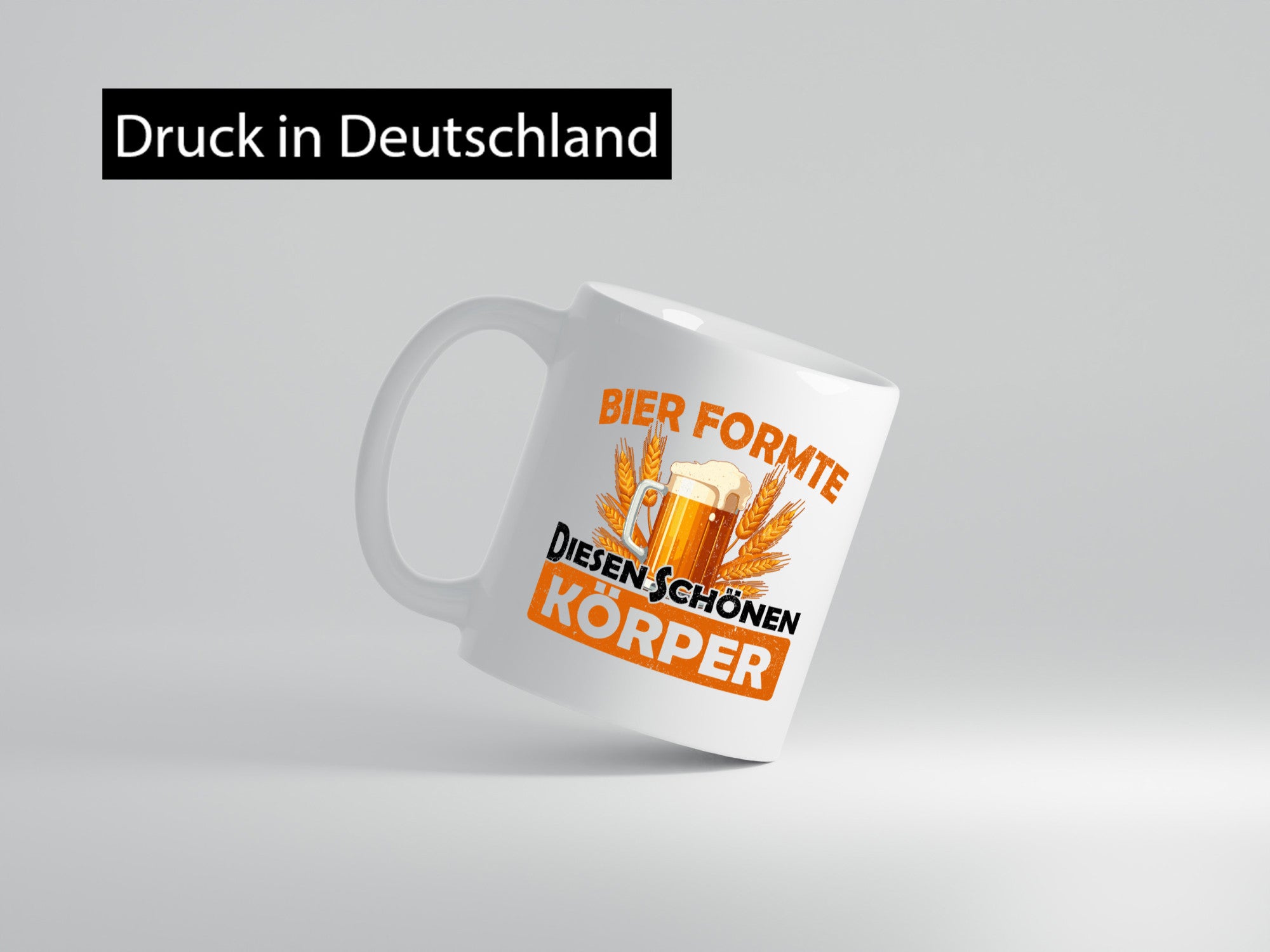 Bier förmte diesen Körper | bierliebhaber v2 Humor Geschenkidee Tasse
