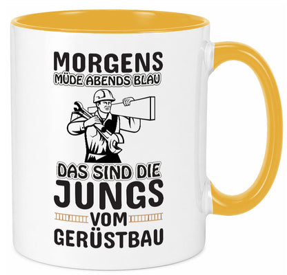 Jungs vom Gerüstbau | Gerüstbauer Tasse Baustelle Geschenk Humor Geschenkidee