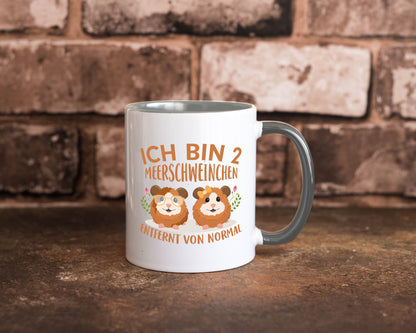 Zwei Meerschweinchen | Tierfreund Tasse Tier Liebe lustig Tierliebhaber Humor