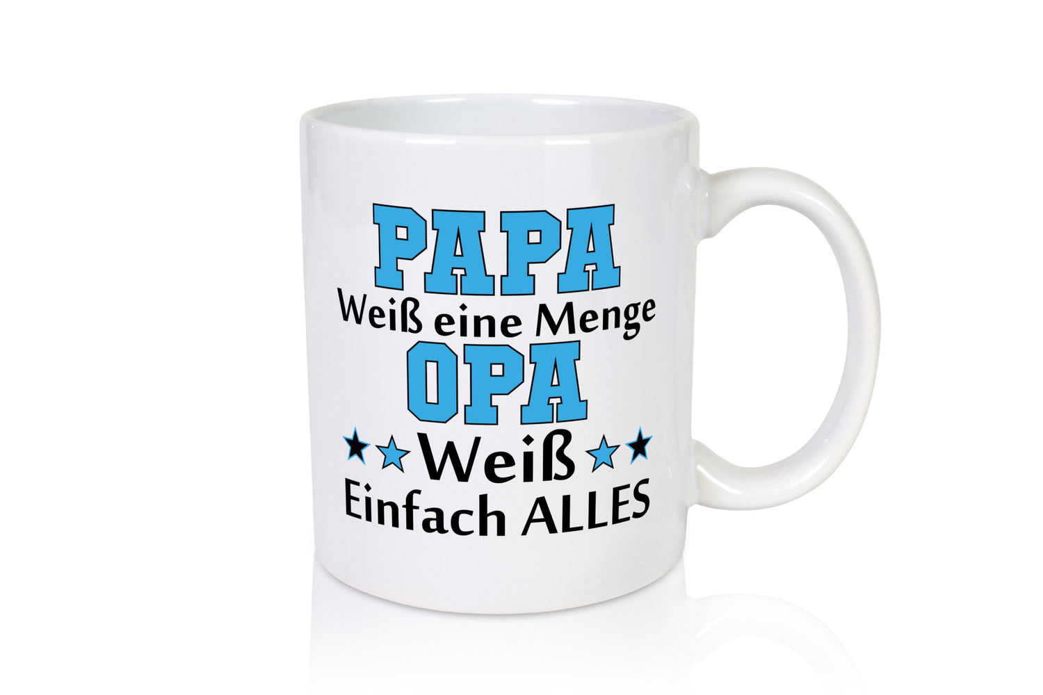 Papa weiß eine Menge, Opa alles | Sterne lustig Familie Geschenkidee Geschenk