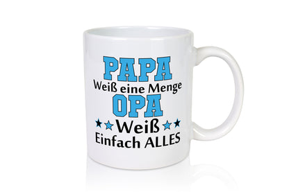 Papa weiß eine Menge, Opa alles | Sterne lustig Familie Geschenkidee Geschenk
