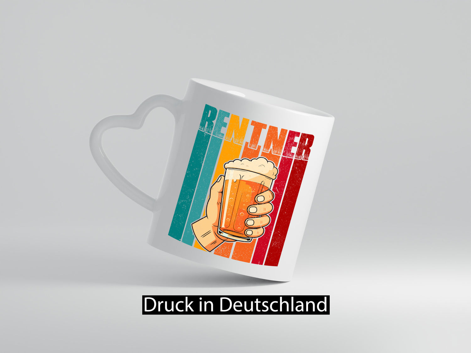 Rentner mit Bier | Bierliebhaber Ruhestand Humor Jubiläum Geschenkidee Tasse