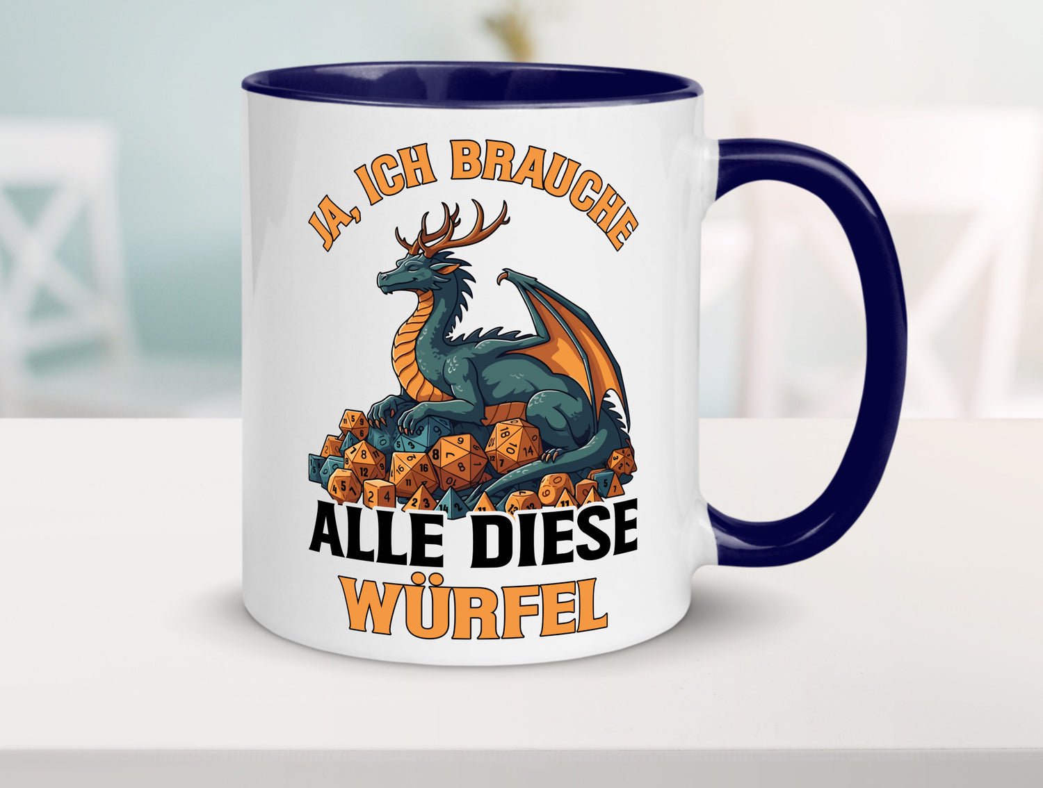 Ja ich brauche alle diese Würfel | Drache Rollenspiel v2 Geschenk Humor