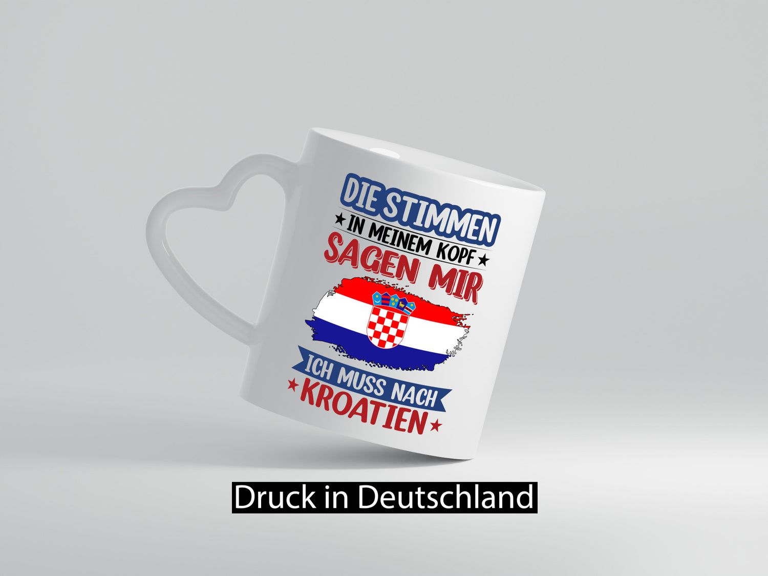 Kroatien | Urlaub Stimmen in meinem Kopf Traumland lustiger Spruch Geschenk