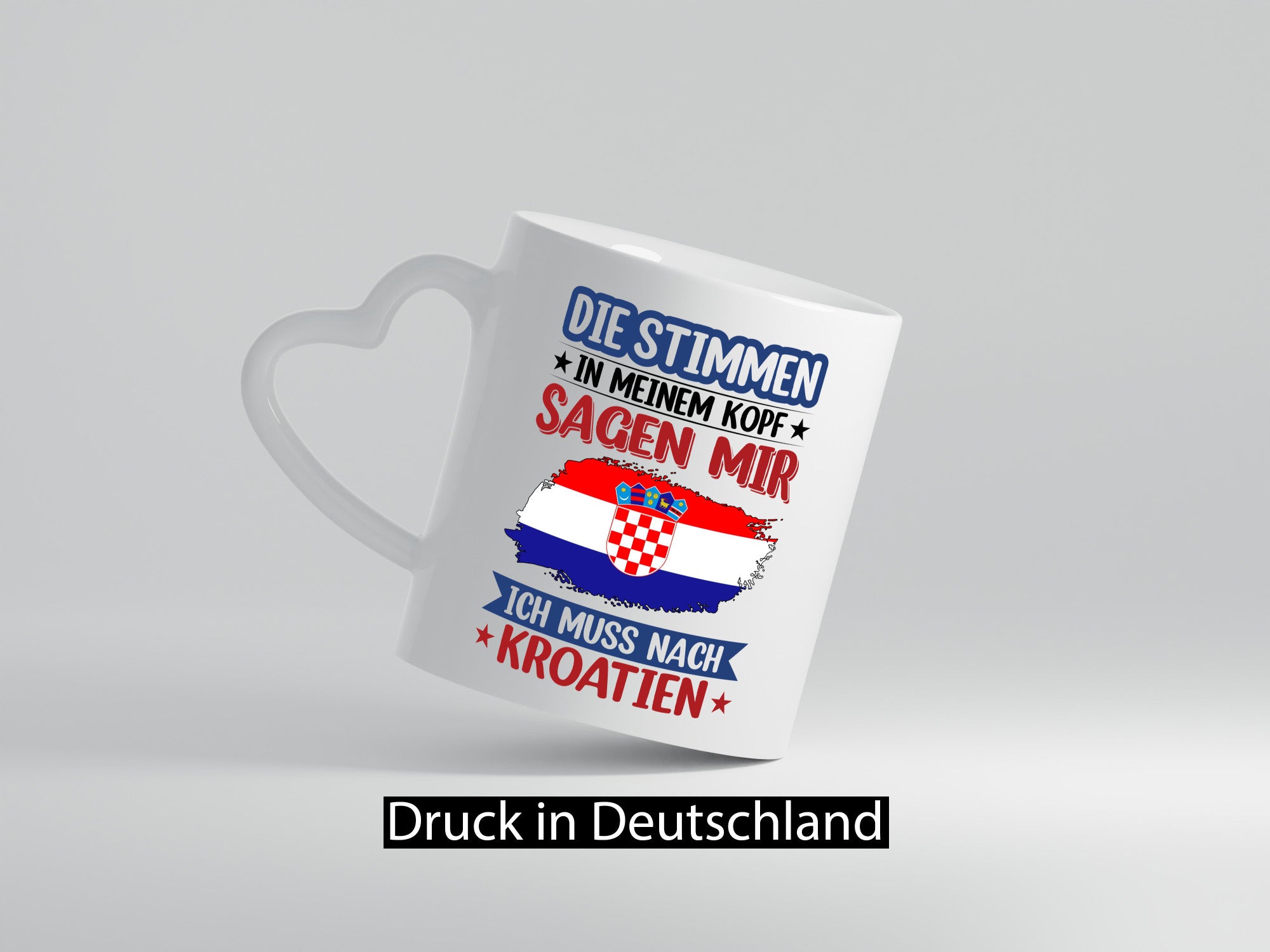 Kroatien | Urlaub Stimmen in meinem Kopf Traumland lustiger Spruch Geschenk