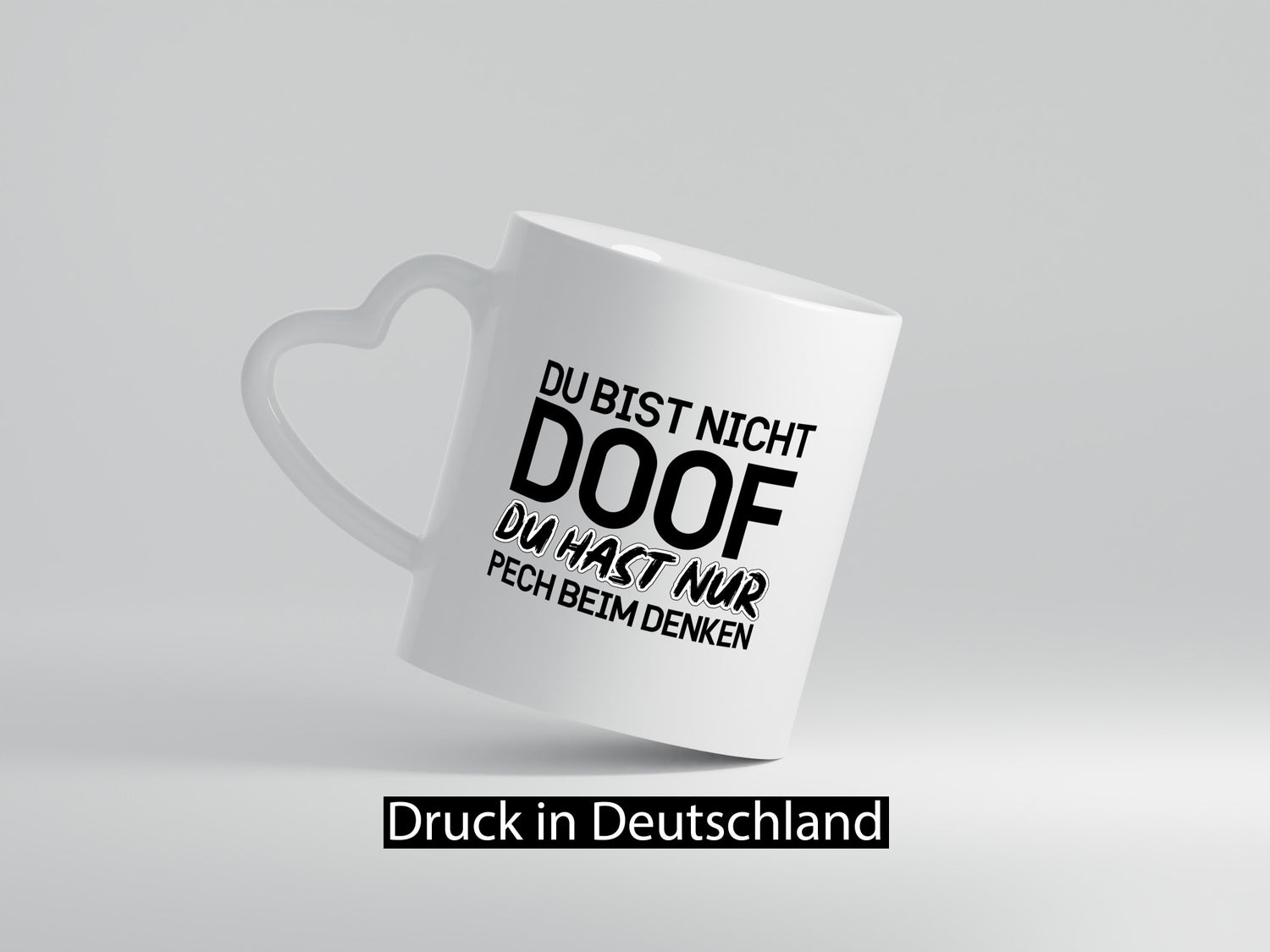 Du bist nicht doof lustiger Spruch Geschenk Humor Geschenkidee Tasse