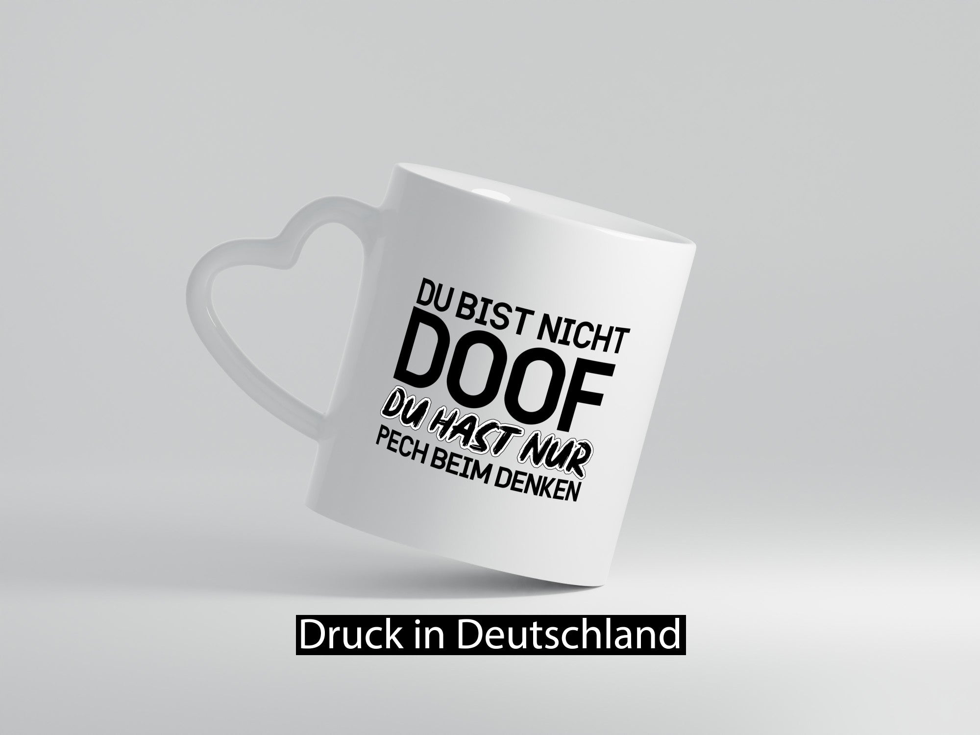 Du bist nicht doof lustiger Spruch Geschenk Humor Geschenkidee Tasse