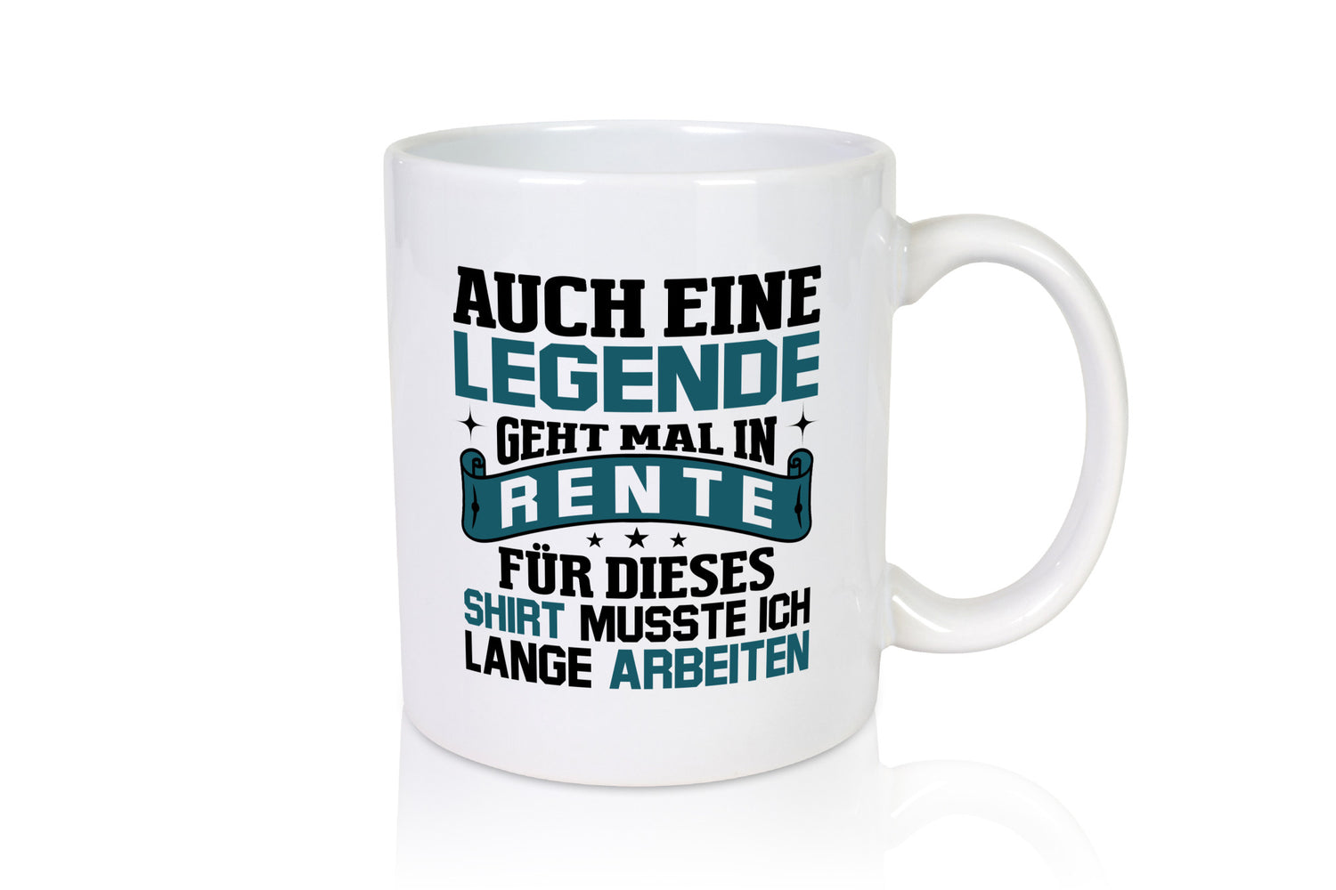 Legende geht in Rente | Sterne lustiger Spruch Geschenk Humor Geschenkidee Tasse