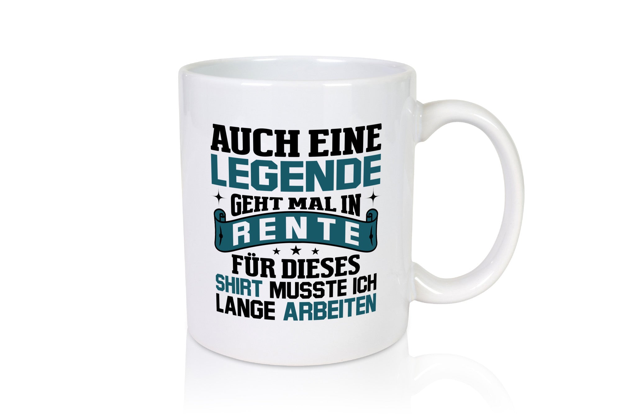 Legende geht in Rente | Sterne lustiger Spruch Geschenk Humor Geschenkidee Tasse