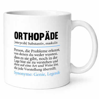 Orthopäde | Spruch Humor Beruf Orthopädie Geschenk Arbeit Kollegen Büro