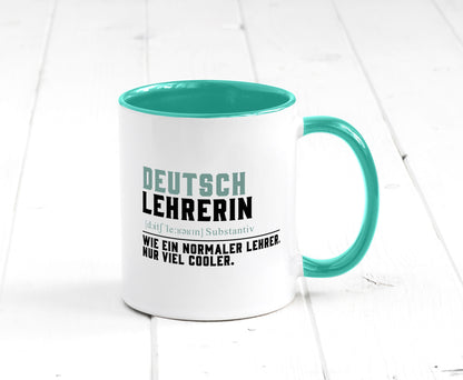 Deutschlehrerin | Lehrerin Unterricht Lieblinglehrerin Geschenkidee Humor Tasse