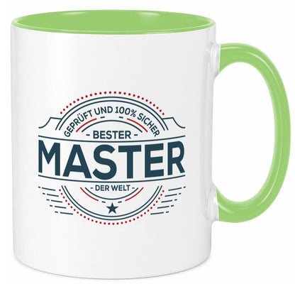 Geprüft und sicher: Master | Universität Student lustig Humor Geschenkidee