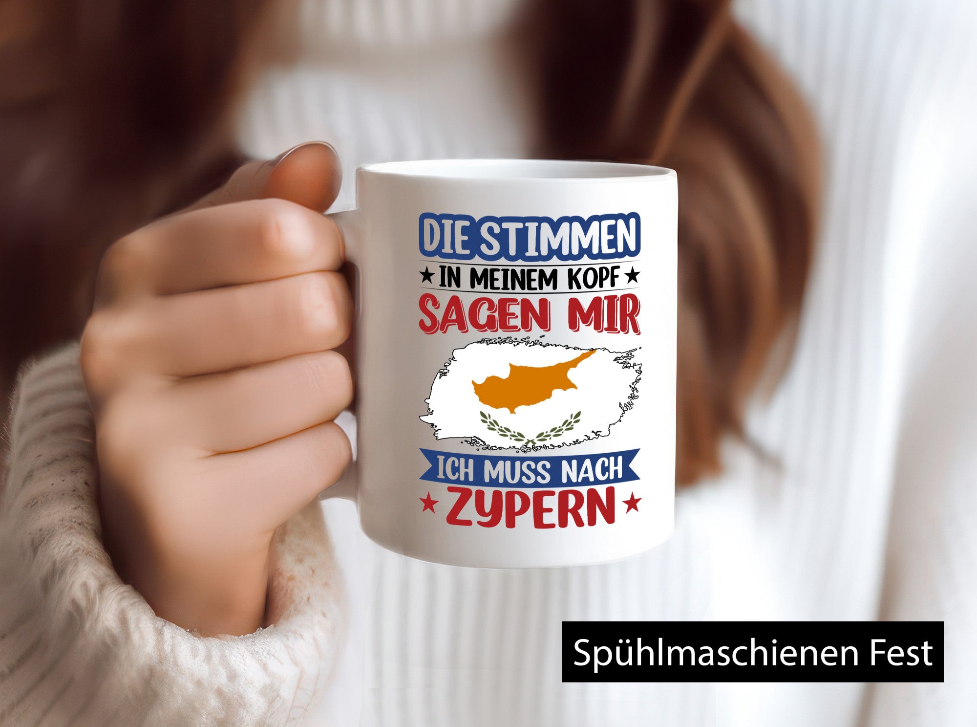 Zypern | Urlaub Stimmen in meinem Kopf Traumland lustiger Spruch Geschenk Humor