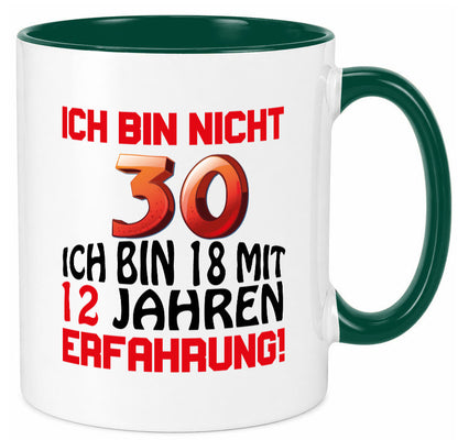 Ich bin nicht 30. lustiger Spruch Geschenk Humor Geschenkidee Tasse