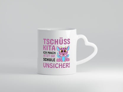 Tschüss Kita | Einschulung süßer Drachen Schulstart lustiger Spruch Geschenk