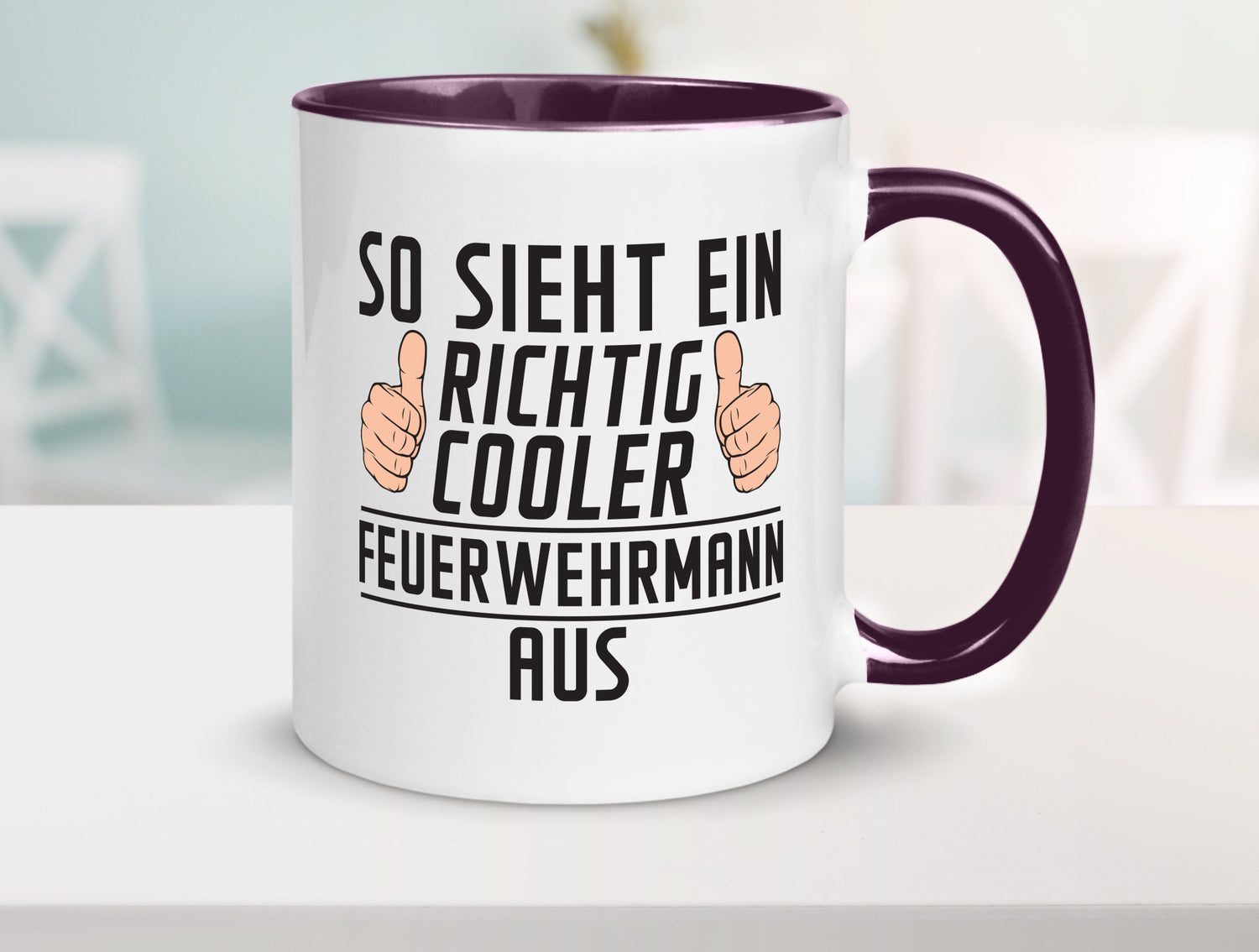 Richtig Cooler Feuerwehrmann | Feuerwehr Geschenkidee Humor Tasse