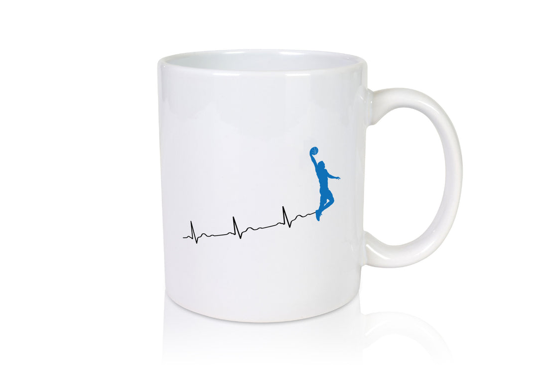 Herzschlag Basketball | Motiv Sport Ballsport Humor Geschenkidee Tasse