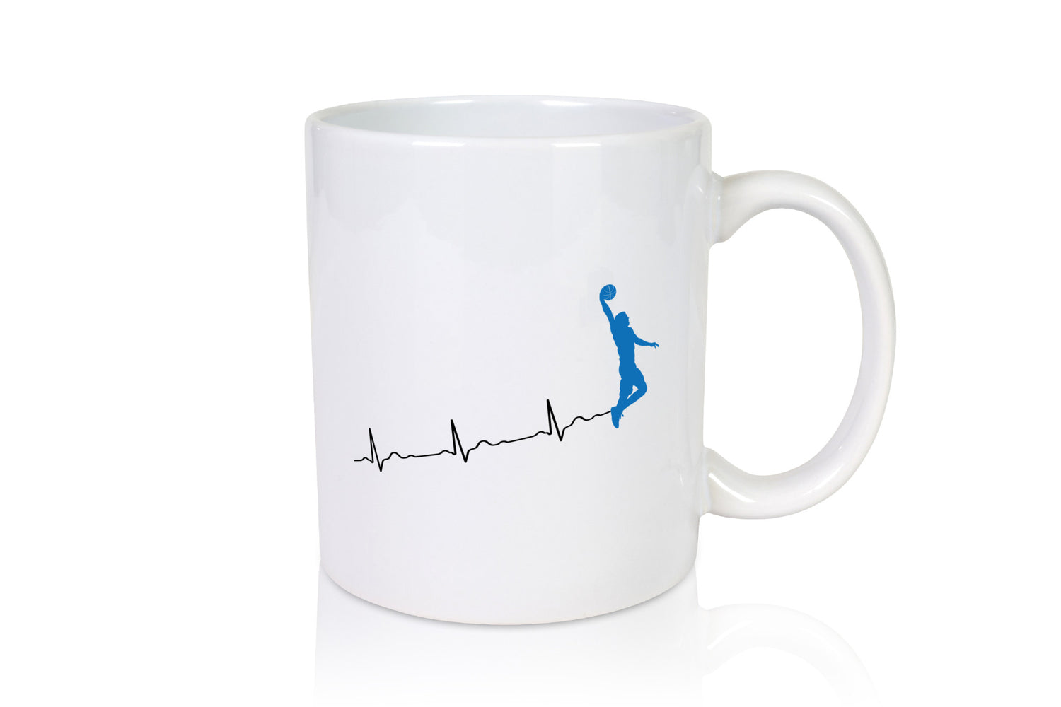 Herzschlag Basketball | Motiv Sport Ballsport Humor Geschenkidee Tasse