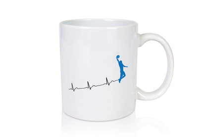 Herzschlag Basketball | Motiv Sport Ballsport Humor Geschenkidee Tasse