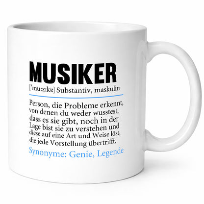 Musiker | Spruch lustig Musik Musikant Humor v2 Geschenkidee Tasse