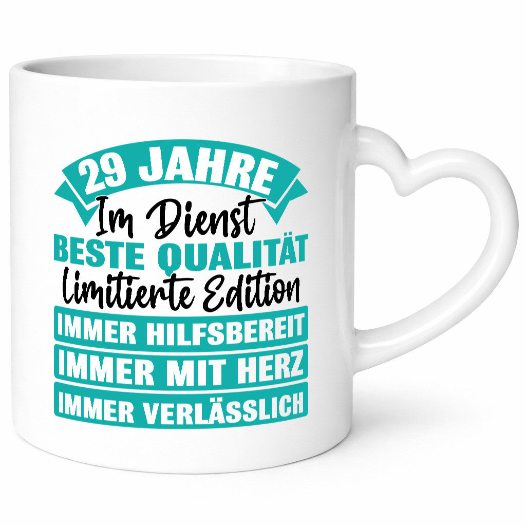 29 Jahre im Dienst | Jubiläum Arbeit Humor Kollegen Büro Geschenkidee Tasse