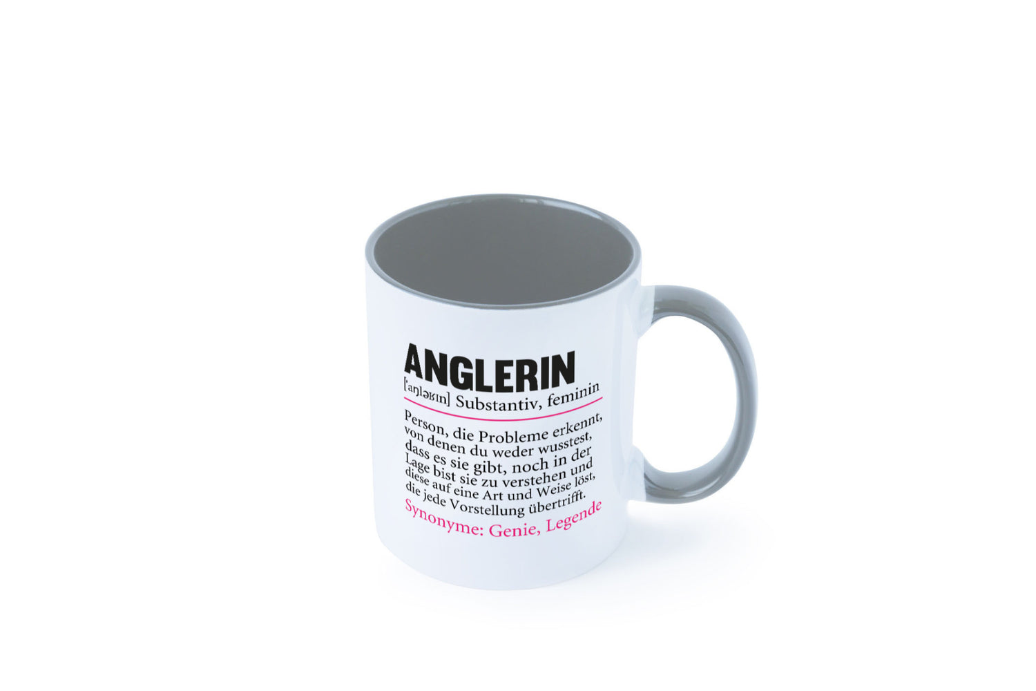 Anglerin | Spruch Angeln Fischerin Beruf Humor Arbeit Kollegen Büro