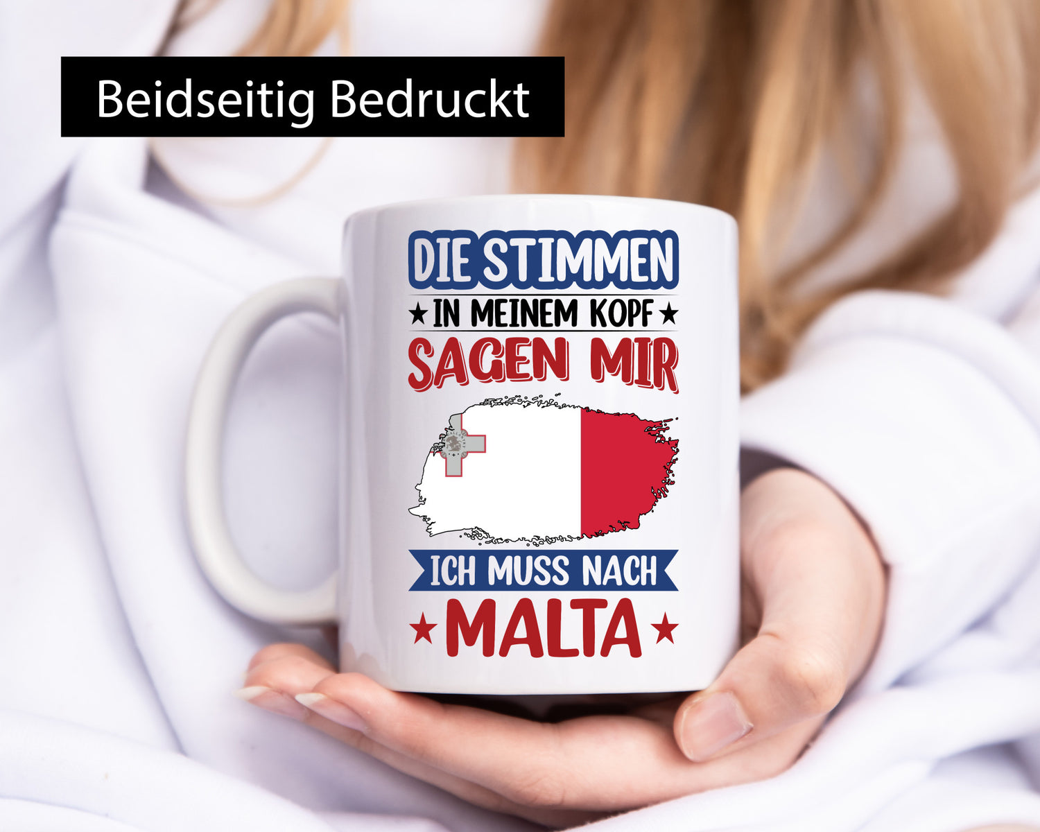 Malta | Urlaub Stimmen in meinem Kopf Traumland lustiger Spruch Geschenk Humor