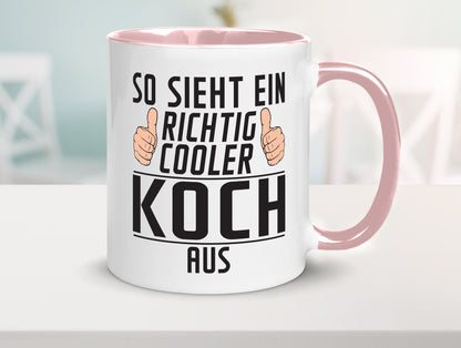 Richtig Cooler Koch | Chefkoch Humor Arbeit Kollegen Büro Geschenkidee Tasse