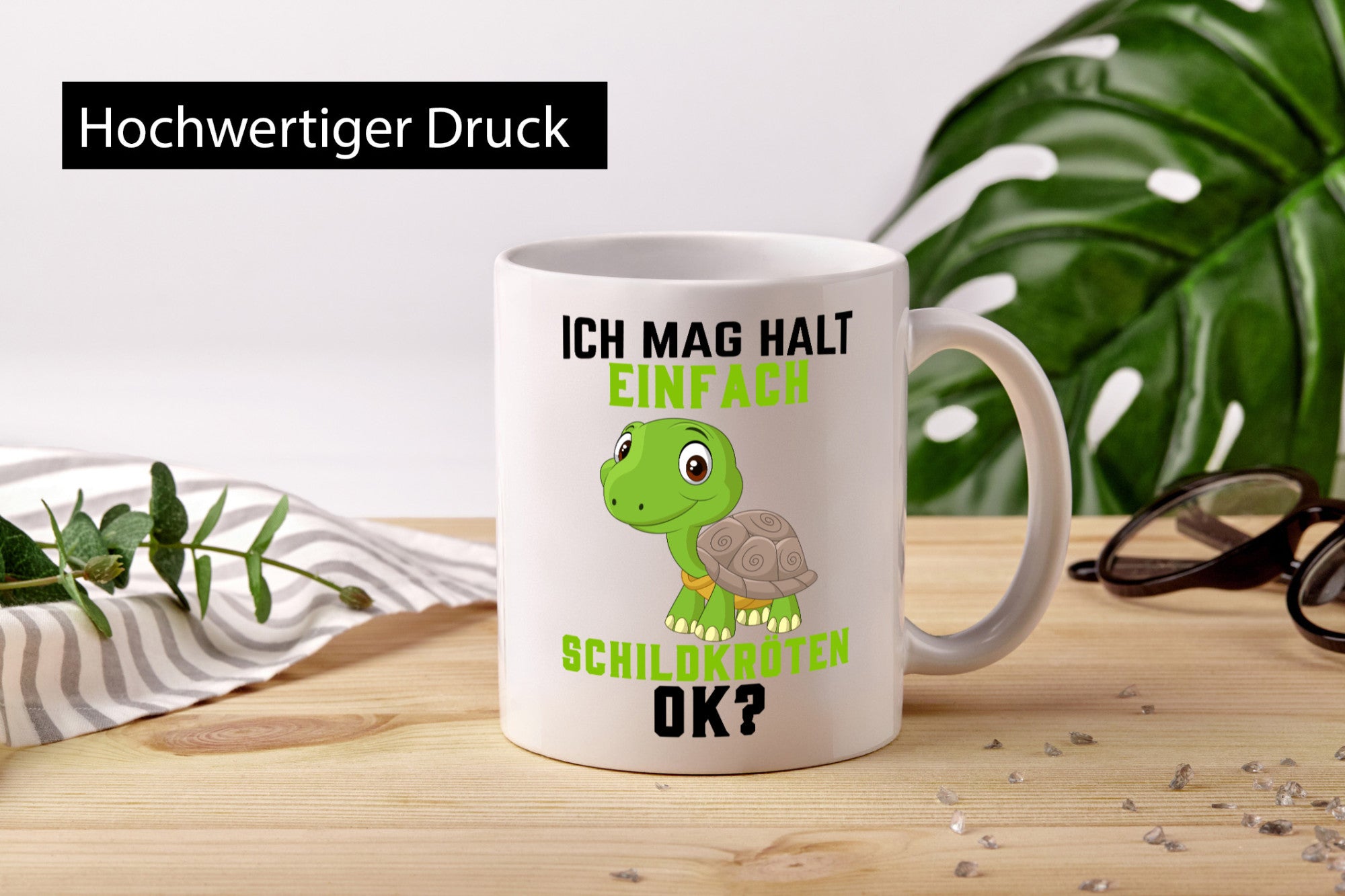 Ich mag halt einfach Schildköten | Schildkröte Geschenkidee Humor Tasse