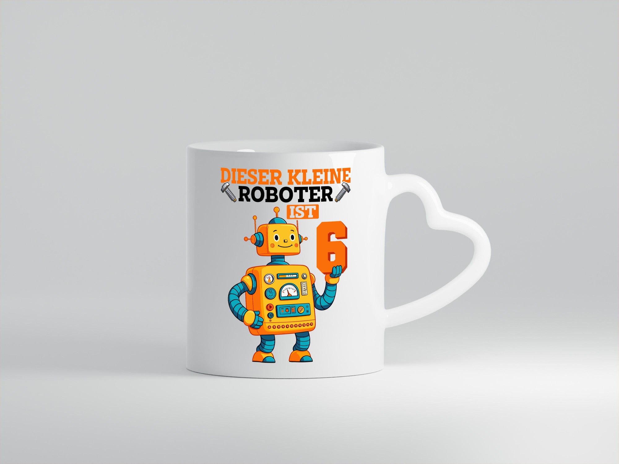 6. Geburtstag | 6 Jahre Roboter Junge lustig Geschenkidee Geschenk Tasse