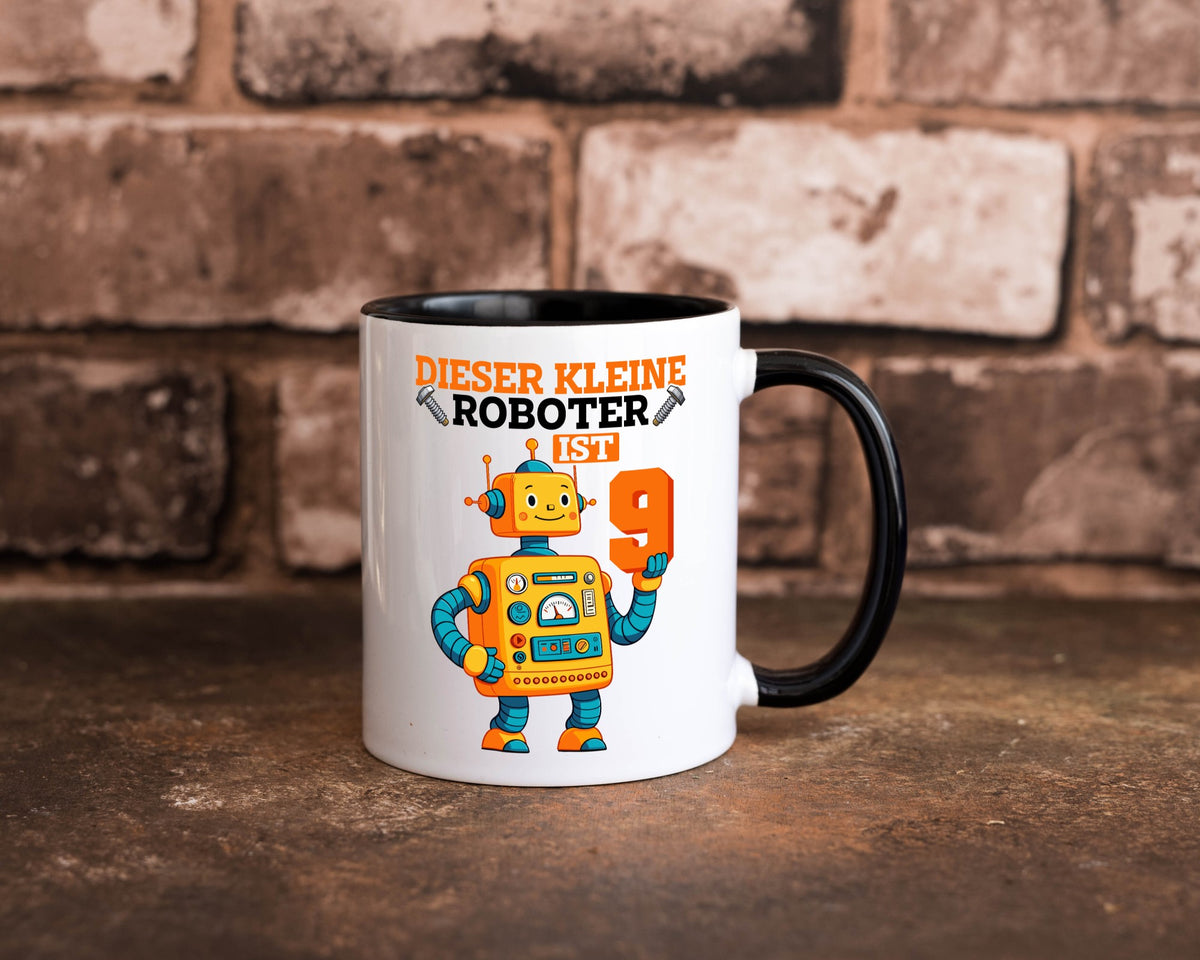 9. Geburtstag | 9 Jahre Roboter Junge lustig Geschenkidee Geschenk Tasse