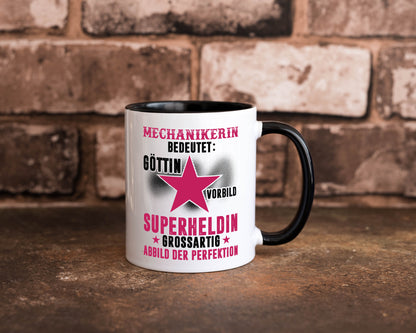Bedeutung von Mechanikerin | KFZ Geschenkidee Humor Tasse