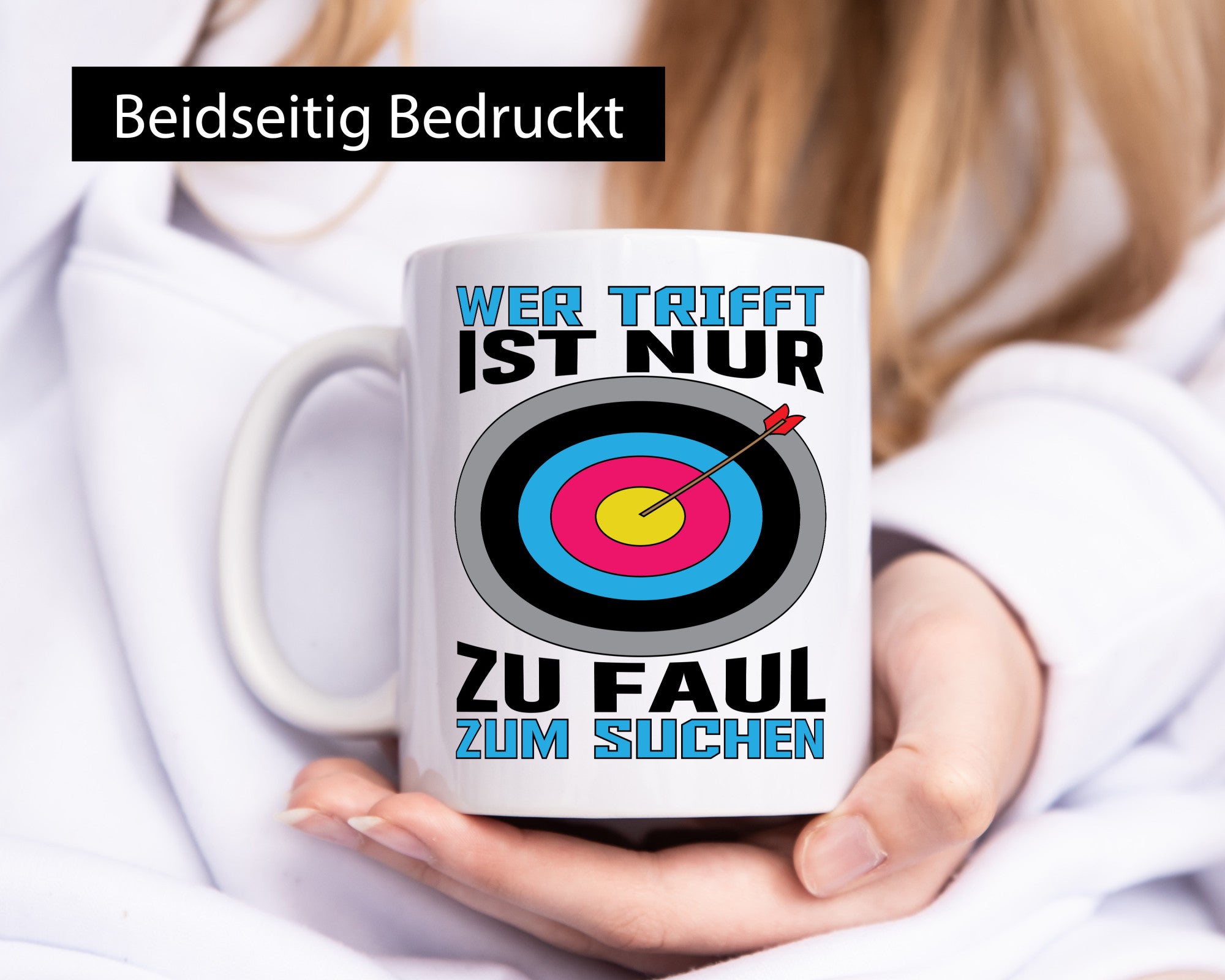 Wer trifft ist nur zu Faul zum Suchen | Bogenschießen Geschenk Humor