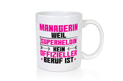 Superheldin Managerin | Management Humor Geschenkidee Tasse