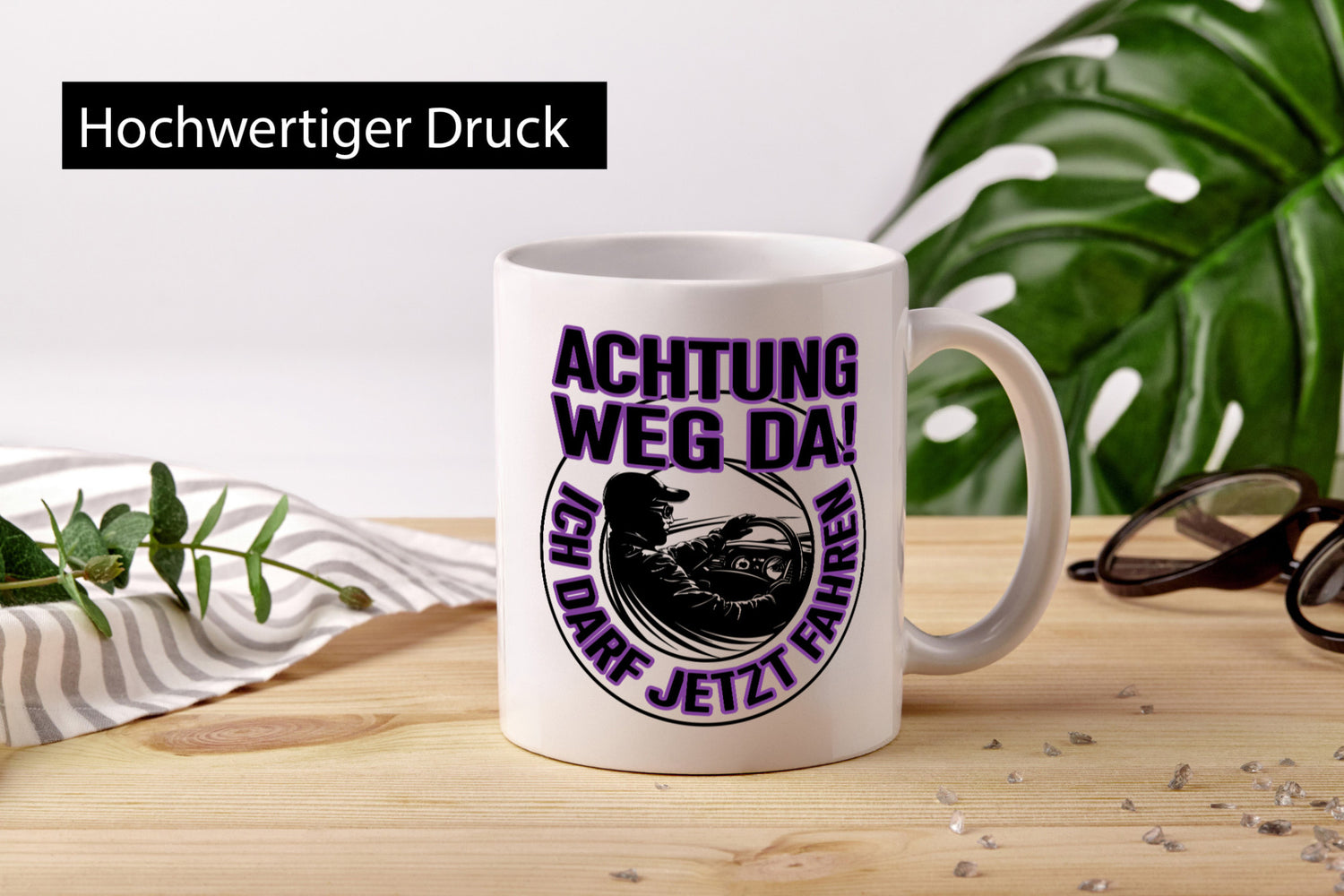 Achtung weg da ich darf jetzt Fahren | Führerschein lustig Humor Geschenkidee