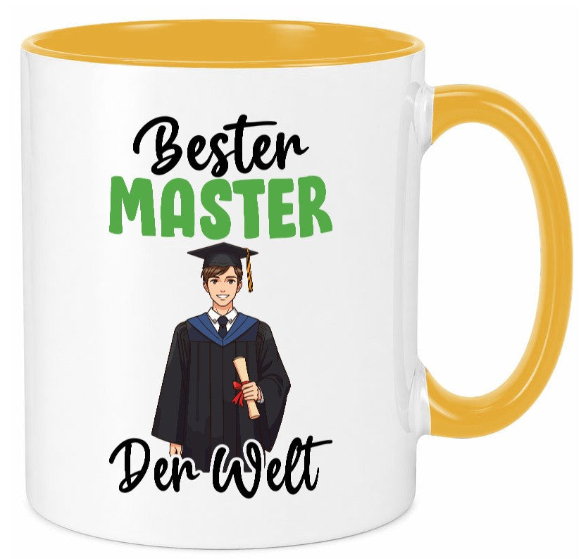 Bester Master | Universität Student v2 lustig Humor Geschenkidee Geschenk Tasse