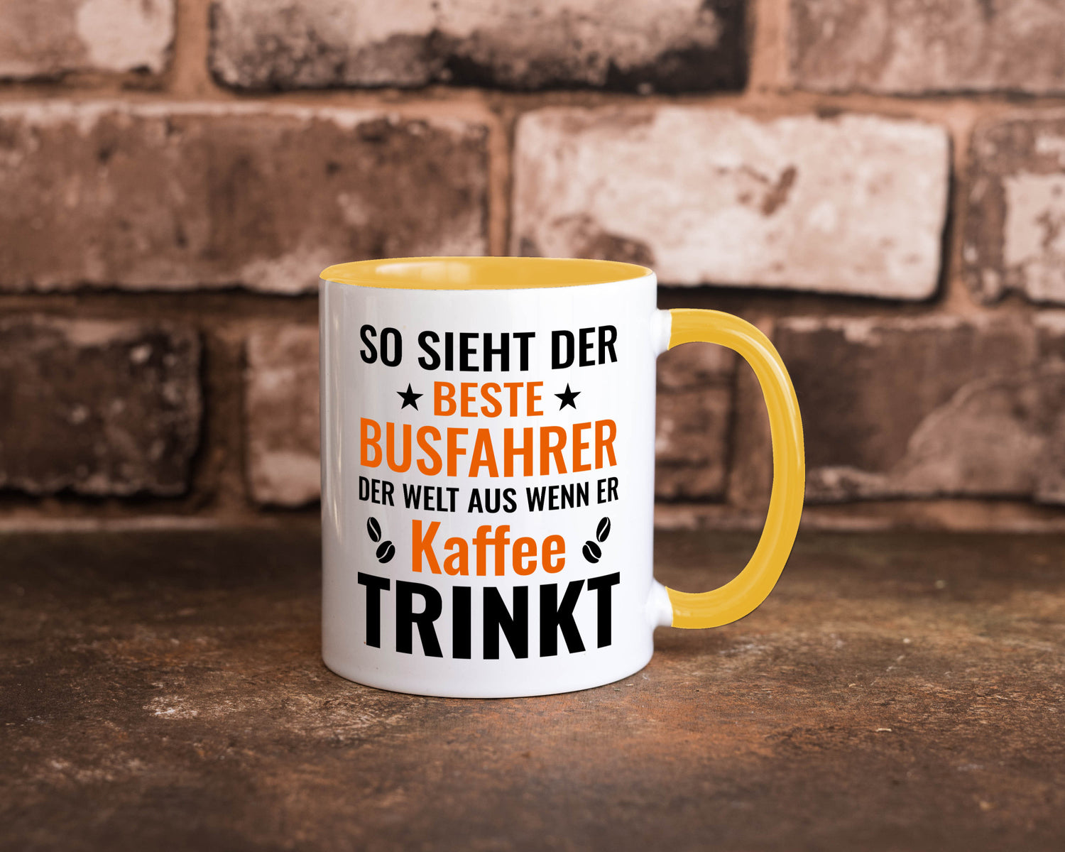 Kaffee trinkt: Busfahrer | Berufsfahrer Fahrer Geschenk Arbeit Kollegen Büro