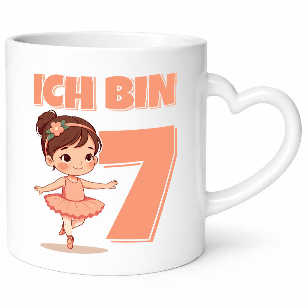 7 Geburtstag | Jahre Ballerina Mädchen Ballet Humor Geschenkidee Tasse