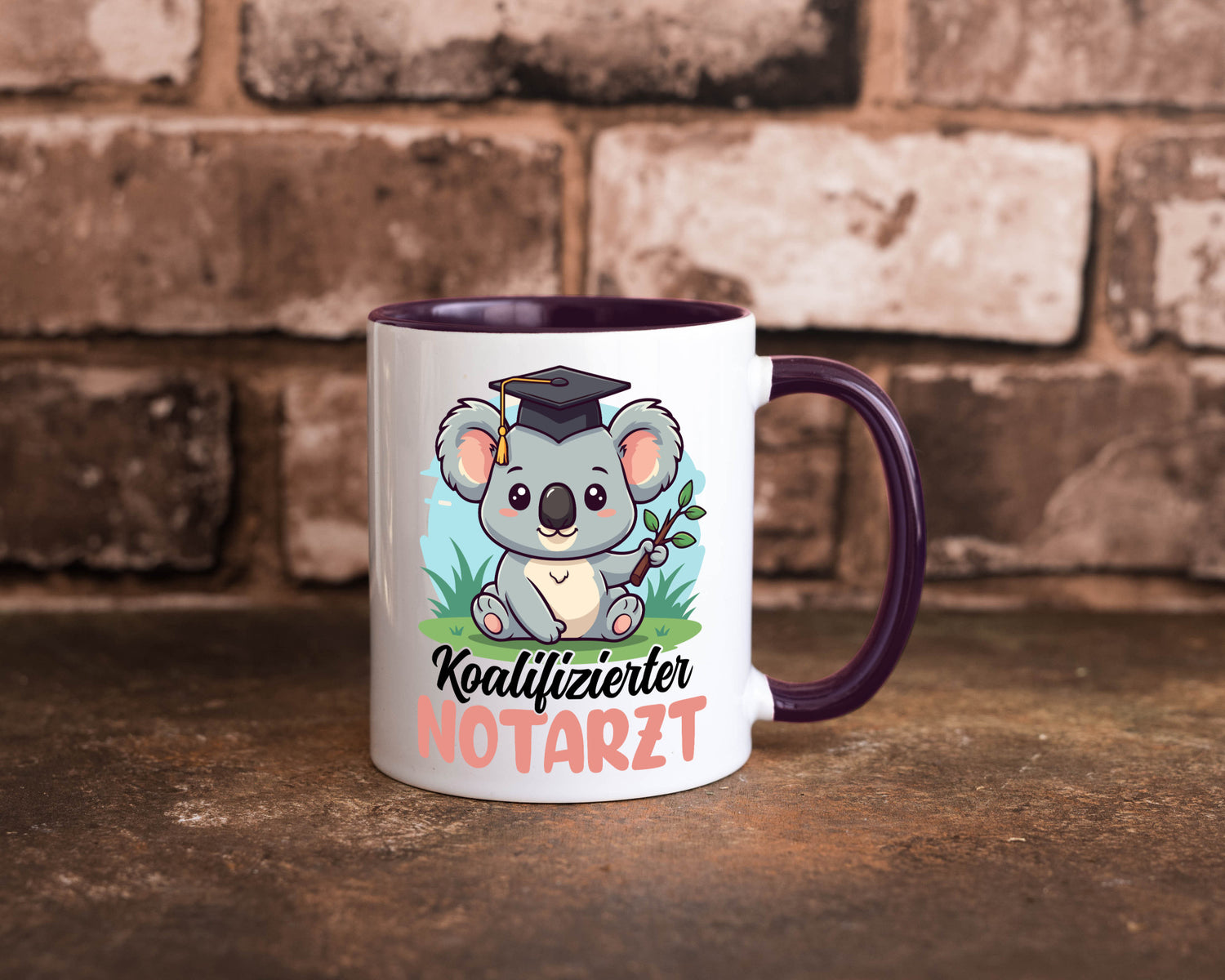 Koalifizierter Notarzt | Arzt Geschenk Humor Geschenkidee lustiger Spruch Tasse