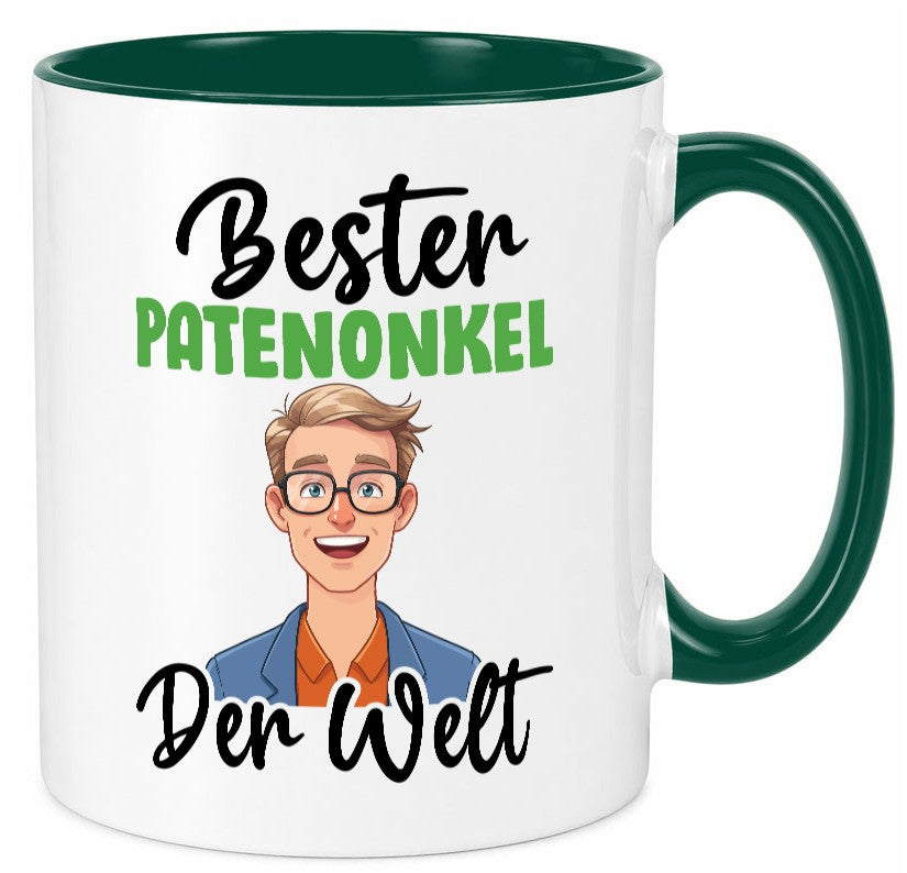 Bester Patenonkel | Onkel lustiger Spruch Geschenk Humor Geschenkidee Tasse