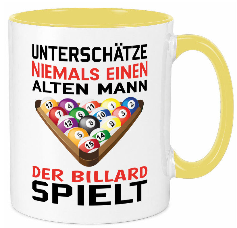 Billardspieler Humor | Männer Tasse Billard spielen lustiger Spruch Geschenk