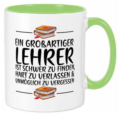Großartiger Lehrer schwer zu finden | Schule Beste lustiger Spruch Geschenk Tasse
