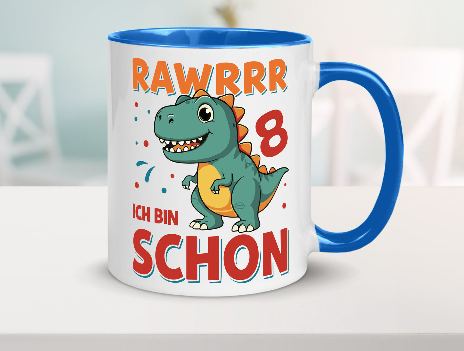 8. Geburtstag | 8 Jahre Raw ich bin schon T-Rex Geschenk Geschenkidee lustiger