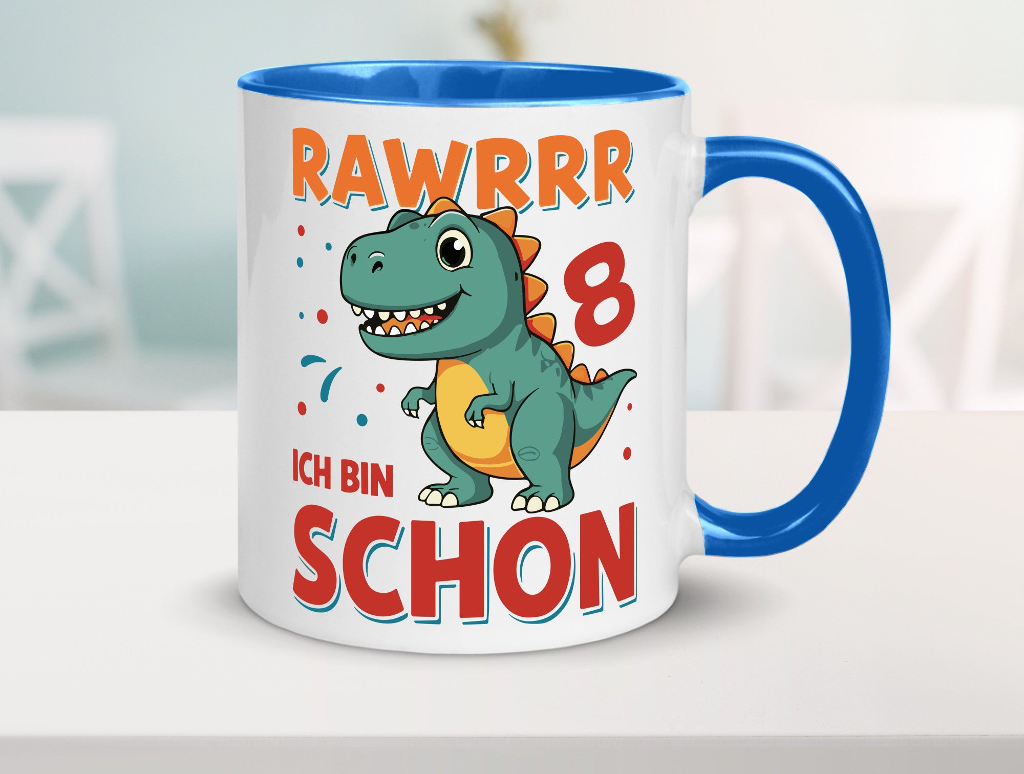 8. Geburtstag | 8 Jahre Raw ich bin schon T-Rex Geschenk Geschenkidee lustiger