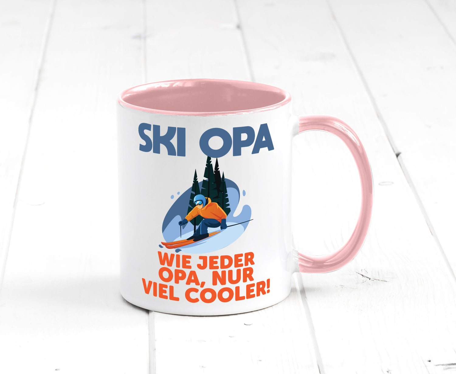 Ski Opa, normal, nur cooler | Skifahrer Bäume Schnee Geschenkidee Familie Humor