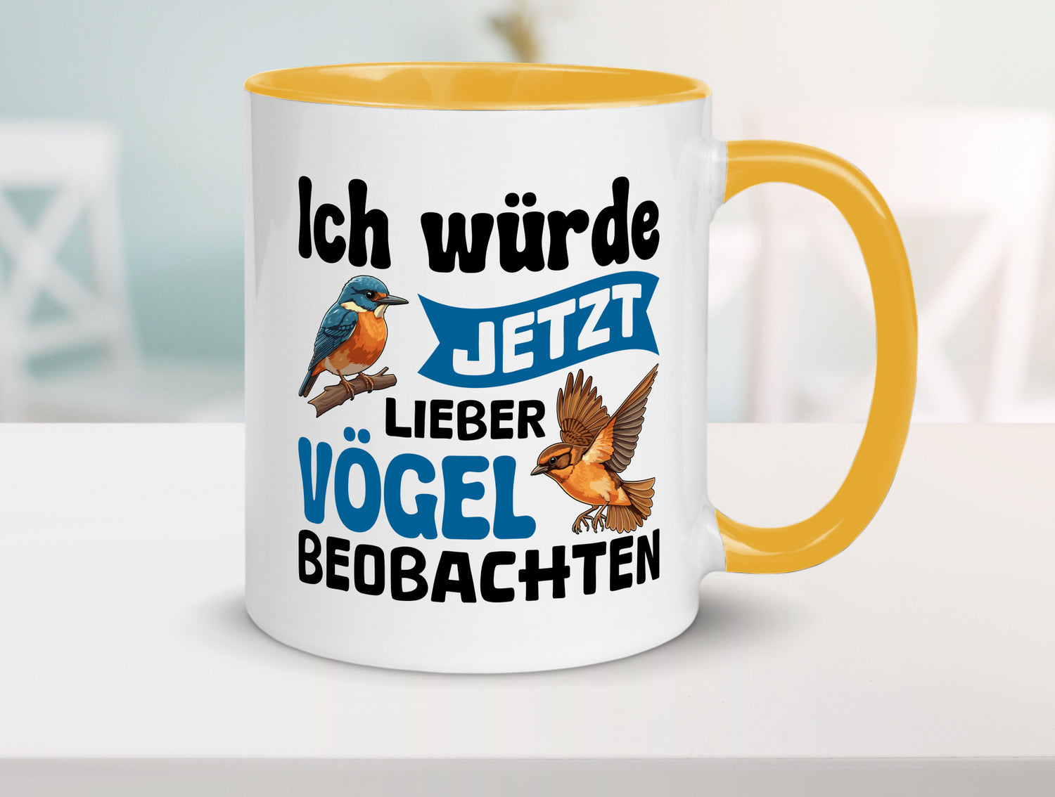 Vögel beobachten | Vogel lustig Humor Geschenkidee Geschenk Tasse