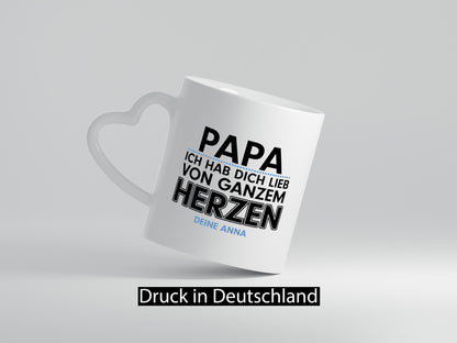 Papa Tasse | Tochter Vatertag schöner Spruch Geschenk Familie Geschenkidee